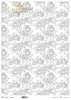motyw tapetowy, kwiatki w odcieniach szarości*Wallpaper motif, flowers in shades of grey*Tapetenmotiv, Blumen in Grautönen*motivo de papel pintado, flores en tonos grises